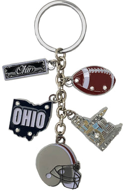 Cleveland Dangle K/R 3D Sports Keychain with Icons/Tag