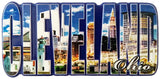 Cleveland Skyline Photo Magnet Set - Daytime Edition