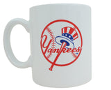 Yankees White/Red Logo Mug