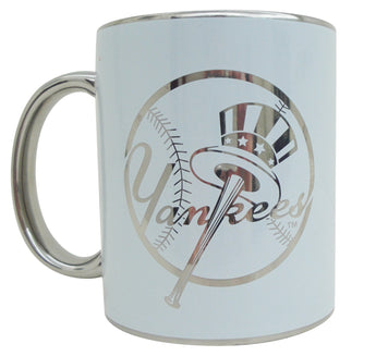 Yankees NY 11oz Cups With Silver