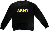 Black/Yellow Army Crewneck Sweatshirt