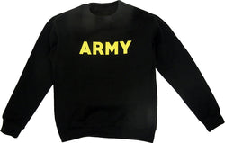 Black/Yellow Army Crewneck Sweatshirt