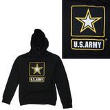 Black Embroidered US Army Sweatshirt