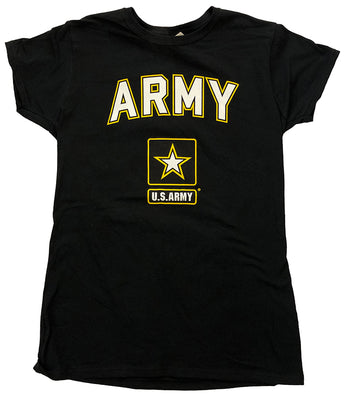 Womens Black Army Shirt
