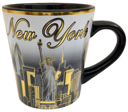 Black and Gold Bucket Cup with Sleek Design