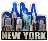 NY Skyline Foil Magnet with Stunning Details