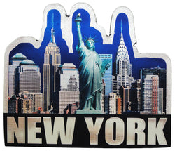 NY Skyline Foil Magnet with Stunning Details