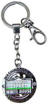 White House Spinning Keyring - Toy Washington DC Souvenir