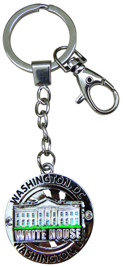 White House Spinning Keyring - Toy Washington DC Souvenir