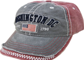 Washington DC Hat Red / Grey