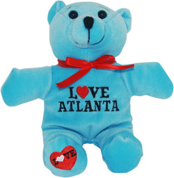 Atlanta Toy Bear Sitting Blue