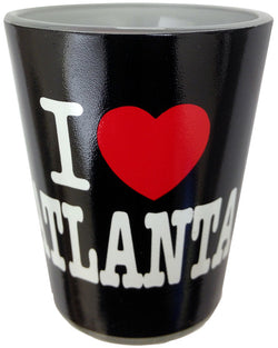 Atlanta Love Black Clear Shotglass