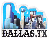 Dallas Skyline 3.75 Foil Magnet - Stunning Cityscape Decor Piece