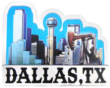 Dallas Skyline 3.75 Foil Magnet - Stunning Cityscape Decor Piece