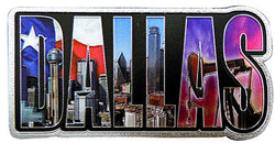Dallas Foil Magnet Color Photo with Letters