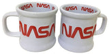 NASA Cup Worm Logo White - Embossed Design with White Interior