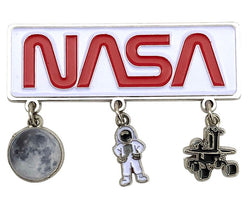 NASA Dangle Magnet with Moon