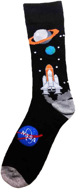 NASA Space Shuttle Black Socks