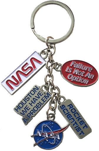 NASA Dangle K/R: Rocket Scientist Meatball Charm - Never an Option for Failure