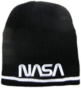 NASA Knit Hat with White Logo