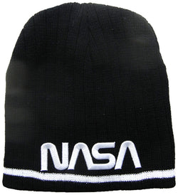 NASA Knit Hat with White Logo