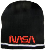 NASA Knit Hat with Red Logo