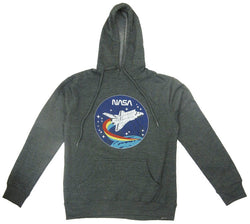 NASA Retro Rocket Ship Hooded Sweatshirt