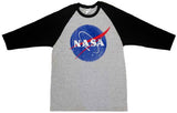 NASA Baseball Shirt with Distressed Meatball