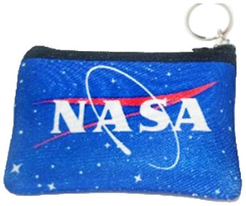 NASA Blue Coin Purse with Stars