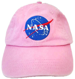 Hues of Space: NASA Hat Light Pink Pigment Dyed with Meatball