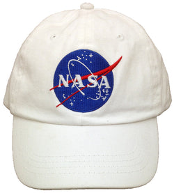 NASA Hat White Pigment Dyed with Meatball Emblem