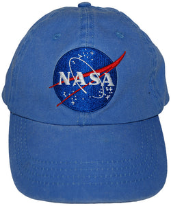 NASA Blue Pigment Dyed Hat with Meatball Logo