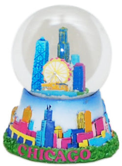 Chicago 45mm Waterball: Blue Sky with Chicago Skyline Design