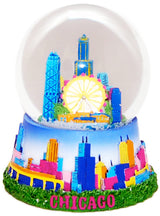 Chicago Skyline 65mm Waterball with Blue Sky Design