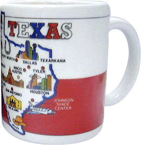 Texas Flag & Map Icon Cup - 395 Features Included
