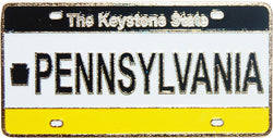Pennsylvania License Plate Magnet: Represent the Keystone State!