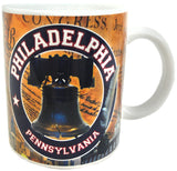 Philadelphia 11oz Yellow Cup with Liberty Bell Design