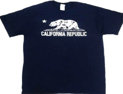 CALIFORNIA T-SHIRT GREY BEAR NAVY