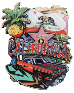 Hollywood Wooden Epoxy Magnet