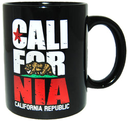 California Republic Bear 11oz Black Cup