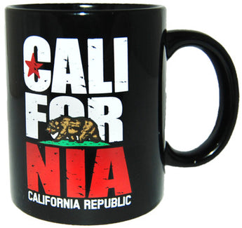 California Republic Bear 11oz Black Cup