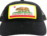 California Republic Trucker Hat Black