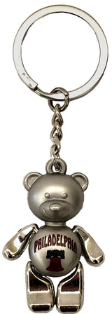 Liberty Bell Silver Keyring with Moving Parts - Toy Philadelphia Bear