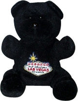 Adorable Toy Las Vegas Black Bear with Welcome Sign