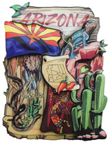Arizona Wooden Magnet