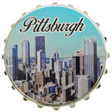 Pittsburgh Large Bottle Cap Opener with Magnet