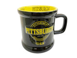 Embossed Black Pittsburgh Cup with Yellow Detailing
