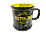 Embossed Black Pittsburgh Cup with Yellow Detailing
