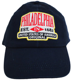 Philadelphia Hat in dark blue with 