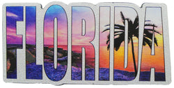 Florida Color Letters Panoramic Foil Magnet